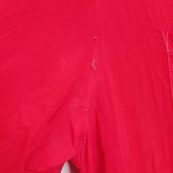 JOHNNY Was three quarter sleeve sheer button up collared double breast pockets - Picture 5 of 15